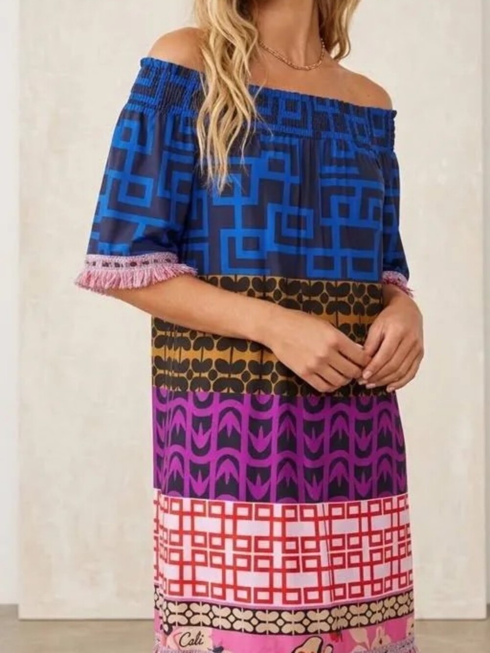 Trina Turk Emilia Off Shoulder Dress